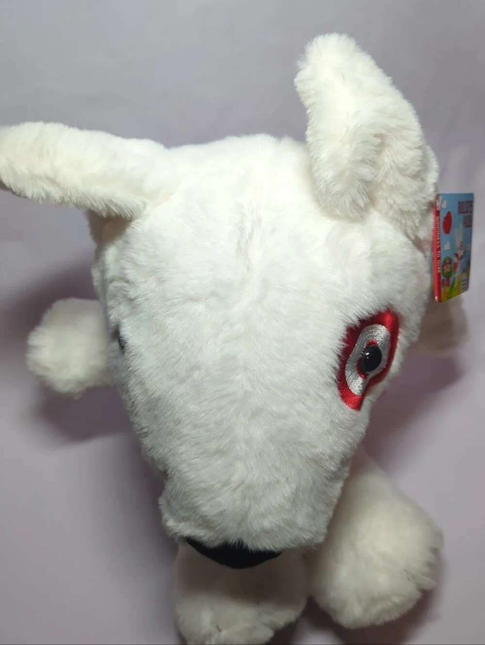 Target 16” Bullseye Plush Stuffed Animal Dog w/ Ladybug & Backpack Toy Ages 3+